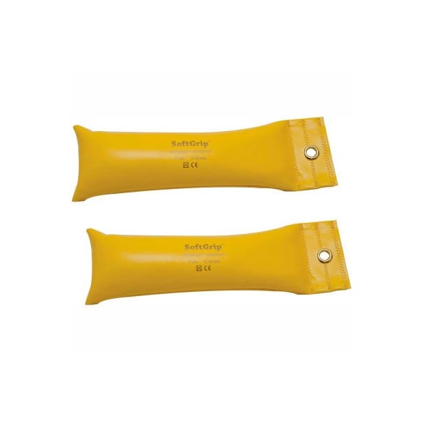 CanDo SoftGrip Hand Weight, 7 lb., Yellow, 1 Pair